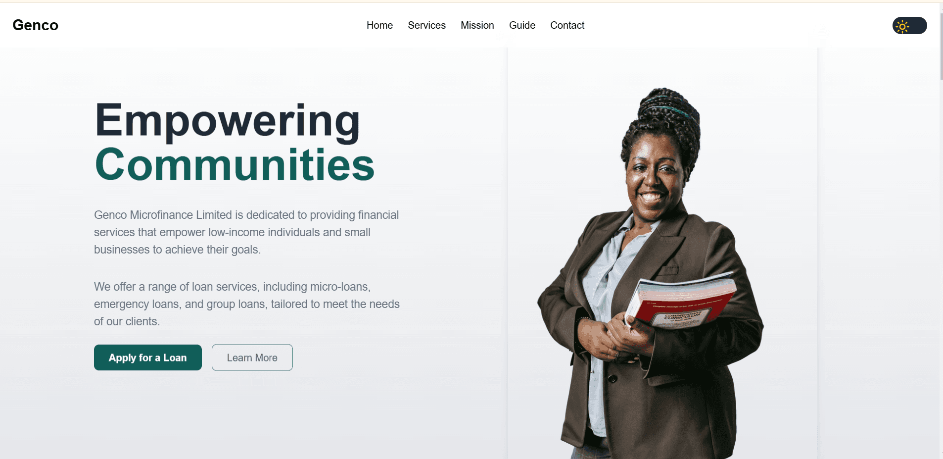 Genco Microfinance Limited Website